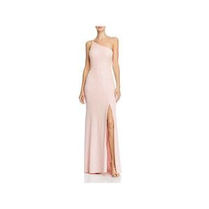 AQUA FORMAL Womens Pink Lined Sleeveless Full-Length Prom Gown Dress 0